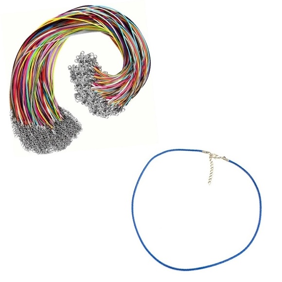 🔴 5 for $10 ONE Blue Hemp Rope Necklace for Jewelry Making - Picture 1 of 6